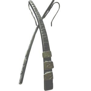 Geometric Elegance: Handcrafted Silver Earrings